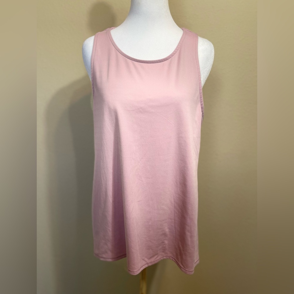 Yogalicious Pink Open Back Tank Top